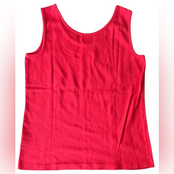 🔴 Lands End Tank Top Red S/P 6 - 8 - Picture 2 of 3